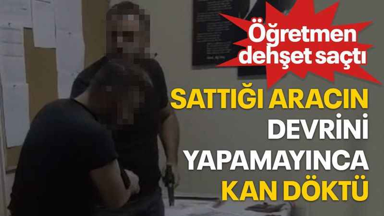 Sattığı aracın devrini yapamayınca kan döktü